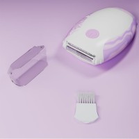 High Quality Lady Dry Battery Skin Friendly Three Knives Mini Body Electric Shaver
