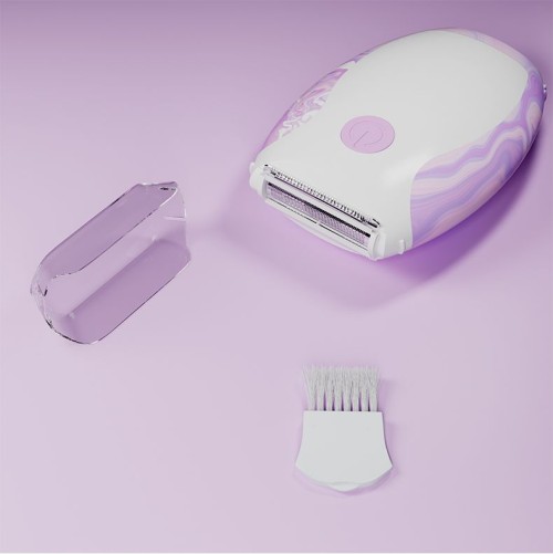 High Quality Lady Dry Battery Skin Friendly Three Knives Mini Body Electric Shaver