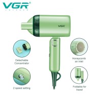 VGR V-421 1200w Fashion Design Hairstyle Corded Household Electric Hair Dryer for Travel