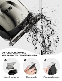 Hair Clippers for Men Professional  Cordless Barber Clippers for Hair Cutting & Grooming