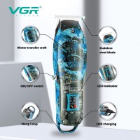 VGR V-923 Hot sale electric hair cutting machine low noise hair clipper professional cordless hair trimmer for Men