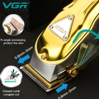 VGR V-140 High Quality Electric Hair Trimmer Professional Barber Metal Rechargeable Hair Clipper Cordless for Men
