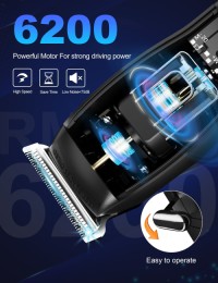 Hair Trimmer for Men Cordless Rechargeable Hair Clippers Adjustable Beard Trimmer with 5 Limit Combs
