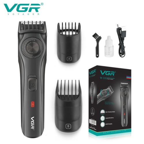 VGR V-028B Adjustable Professional Electric Beard Trimmer Best Barber Shop Cordless Hair Clipper Trimmer for Men