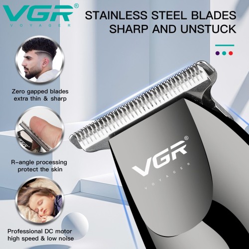 VGR V-030 Hot Selling Hair Cut Machine Cordless Hair Clippers Professional Rechargeable Electric Hair Trimmer for Men