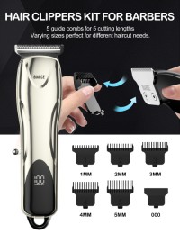 Hair Clippers for Men Professional  Cordless Barber Clippers for Hair Cutting & Grooming
