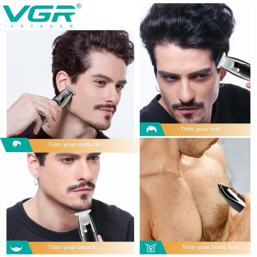 VGR V-030 Hot Selling Hair Cut Machine Cordless Hair Clippers Professional Rechargeable Electric Hair Trimmer for Men