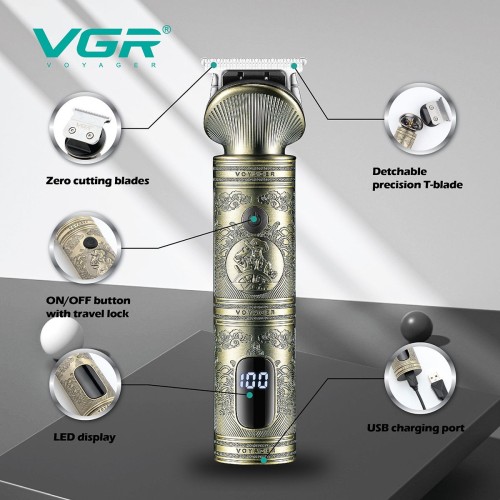 VGR V-962 T9 hair trimmer & clipper hair cutting machine rechargeable hair trimmer for men