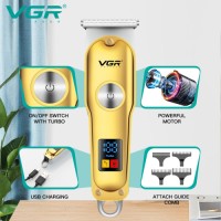 VGR V-290 Hair Cutting Machine Beard Trimmer Barber Hair Clipper Professional Electric Cordless Hair Trimmer for Men
