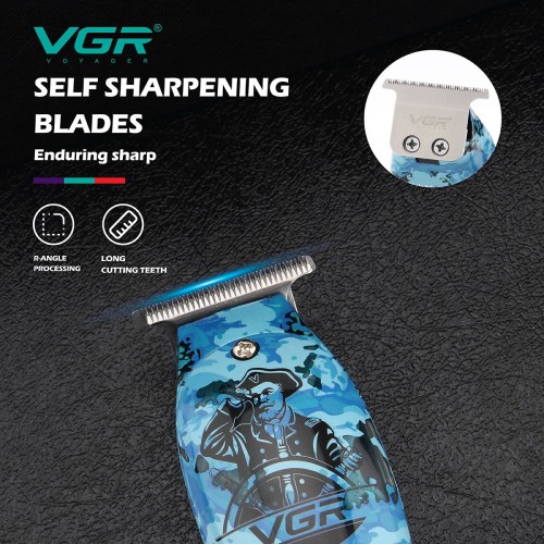 VGR V-923 Hot sale electric hair cutting machine low noise hair clipper professional cordless hair trimmer for Men