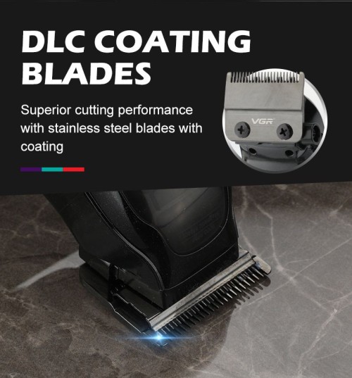 VGR V-002 9000RPM Magnetic Motor Salon Hair Cut Machine Cordless Rechargeable Professional Hair Clipper for Men